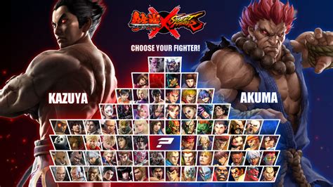 Tekken X Street Fighter - Character Select Screen by mieszko1012 on DeviantArt