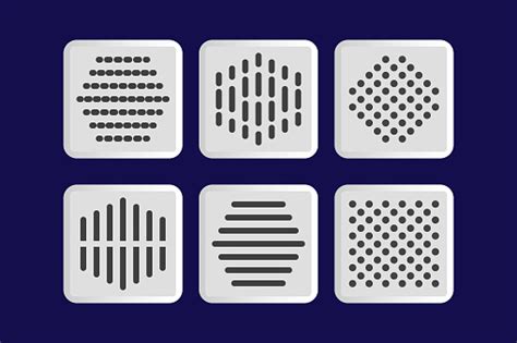 Audio Speaker Grill Design Vector Flat Isolated Illustration Stock ...