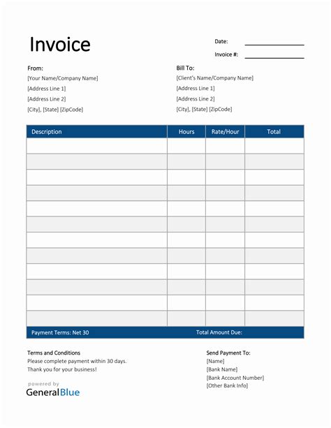 Xl Invoice Template – PARAHYENA