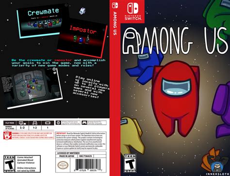 I made a Switch Cover for Among Us! - Template by u/Hopper2004 - Among Us Switch Cover - (ngl id ...