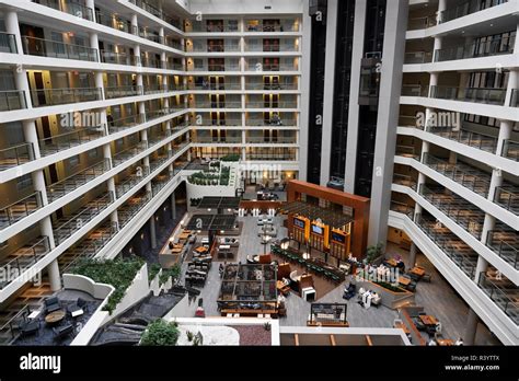 Embassy Suites hotel atrium, Foggy Bottom/Georgetown area, Washington, DC Stock Photo - Alamy