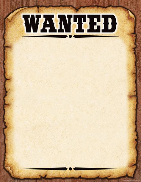 Printable Wanted Signs