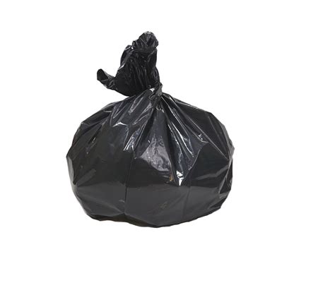 33 Gallon Black Repro Trash Bags - 2 Mil