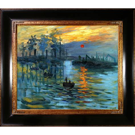 Tori Home Impression, Sunrise by Claude Monet Framed Painting Print ...