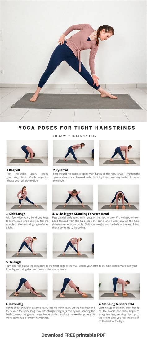 Hamstring Stretches Printable