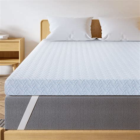 Maxzzz 4 Inch Mattress Topper Queen - Cool Gel Memory Foam Mattress ...