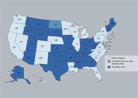 States that allow the concealed carry of a handgun... - Maps on the Web