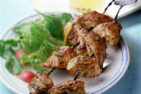 Reshmi kebabs are a traditional Indian skewered meat seasoned with an ...