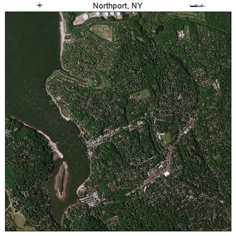 Aerial Photography Map of Northport, NY New York