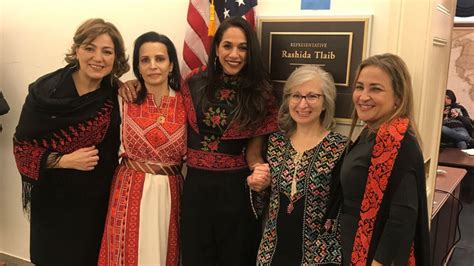 Women honor Rashida Tlaib by wearing Palestinian gowns as she is sworn into Congress | CNN