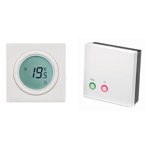 Danfoss RET2001B-RF Wireless Room Thermostat with RX1S Receiver