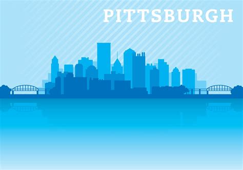 Pittsburgh Skyline Vector - Download Free Vector Art, Stock Graphics & Images