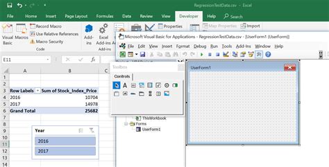 excel - Add slicer into VBA UserForm - Stack Overflow