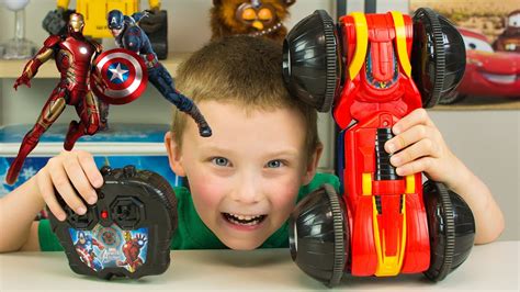 Captain America Civil War Toys Marvel Avengers RC Rollover Rumbler Toy Car for Kids Kinder ...