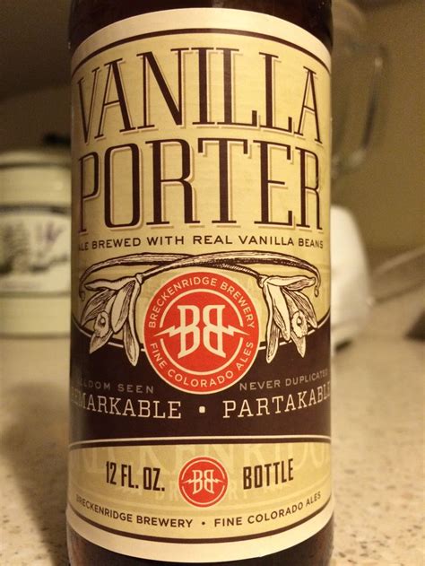 Breckenridge - Vanilla Porter + | Brewery, Brewing, Vanilla