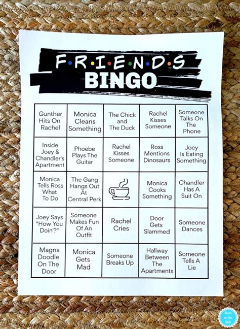 Printable Friends BINGO To Play While Watching The Complete Series