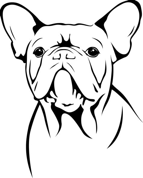 Free Coloring Pages Frenchie Dog - Tripafethna