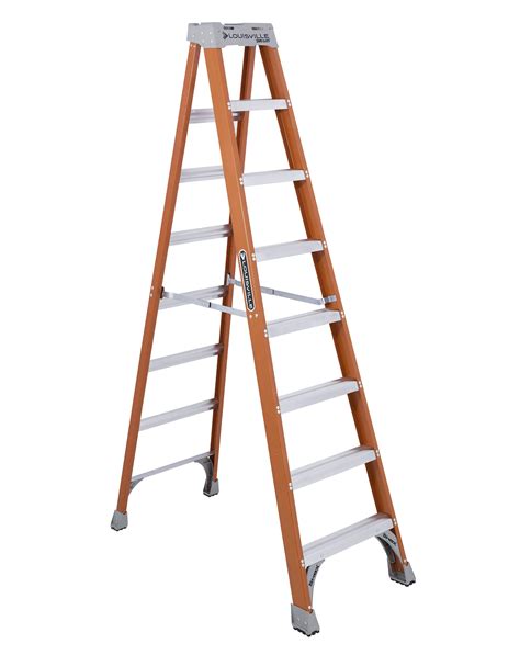 Louisville Ladder 8-foot Fiberglass Step Ladder, 8 ft x 24 7/8 in, 300-pound Capacity – BrickSeek