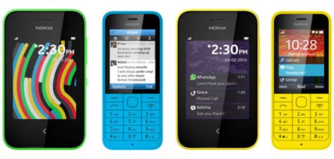 Nokia 220 and Nokia Asha 230 feature phones unveiled