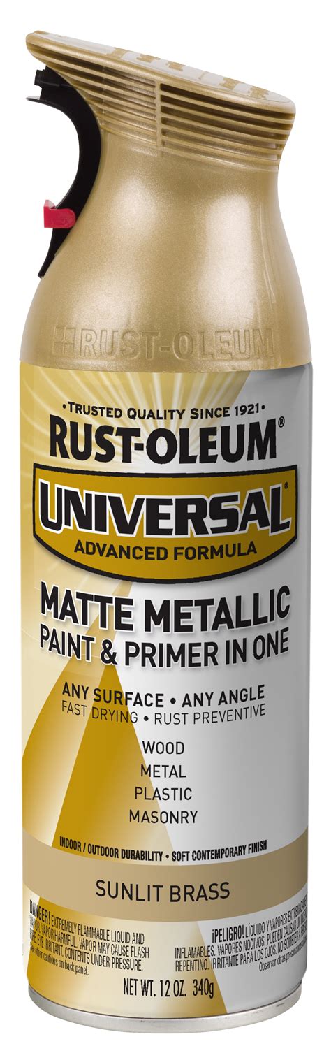 Sunlit Brass Rust-Oleum Universal All Surface Matte Metallic Spray ...