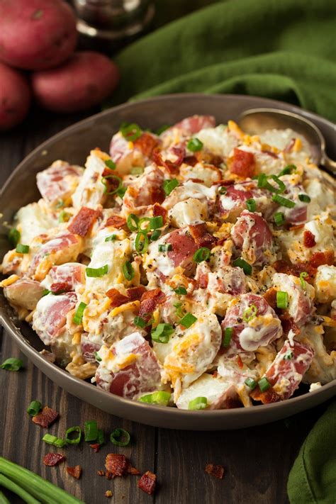 Cheddar Bacon Ranch Potato Salad - Cooking Classy