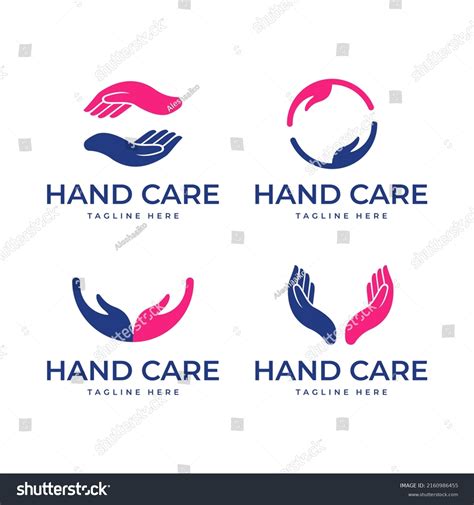 Hand Care Logo Design Template Hand Stock Vector (Royalty Free) 2160986455 | Shutterstock