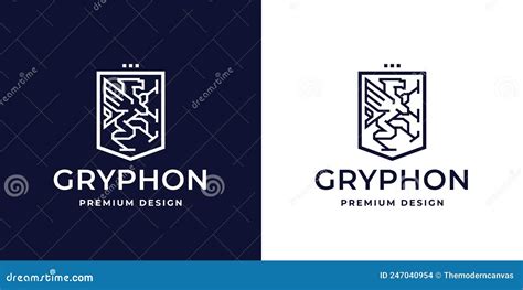 Gryphon Logo Icon Vector Illustration | CartoonDealer.com #222254818