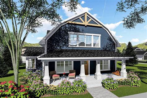 3-Bed House Plan with Gambrel Roof - 890051AH | Architectural Designs - House Plans