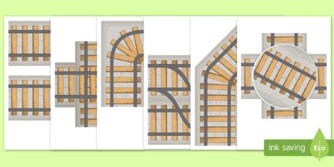 Free Printable Train Track Template - pic-lard