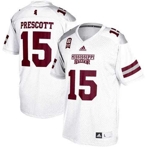 Dak Prescott Mississippi State Bulldogs adidas Alumni Replica Jersey ...