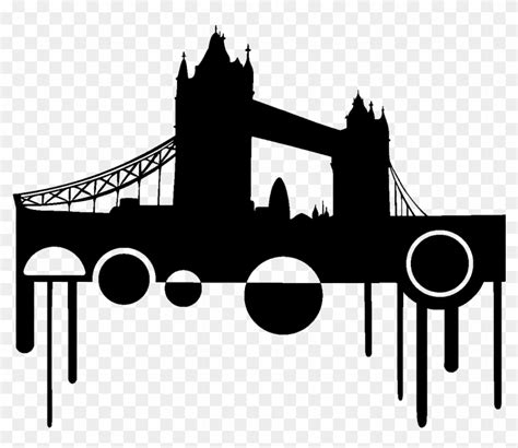 Download Go To Image - London Bridge Silhouette Clipart Png Download ...