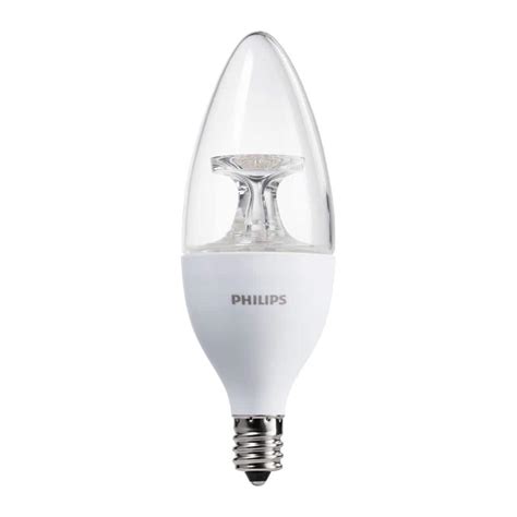 Philips 40W Equivalent Dimmable B11 E12 Soft White LED Light Bulb (12-Pack)-461863 - The Home Depot