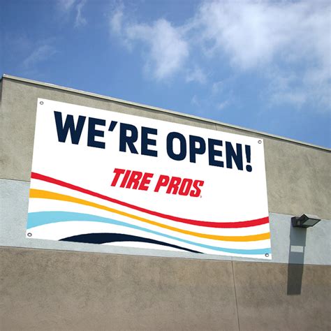 "We're Open!" Banner