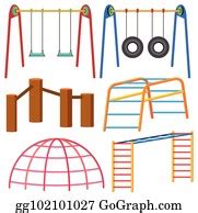 1 Different Types Of Swing And Monkeybars Clip Art | Royalty Free - GoGraph
