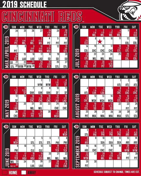 Cincinnati Reds 2024 Schedule Printable