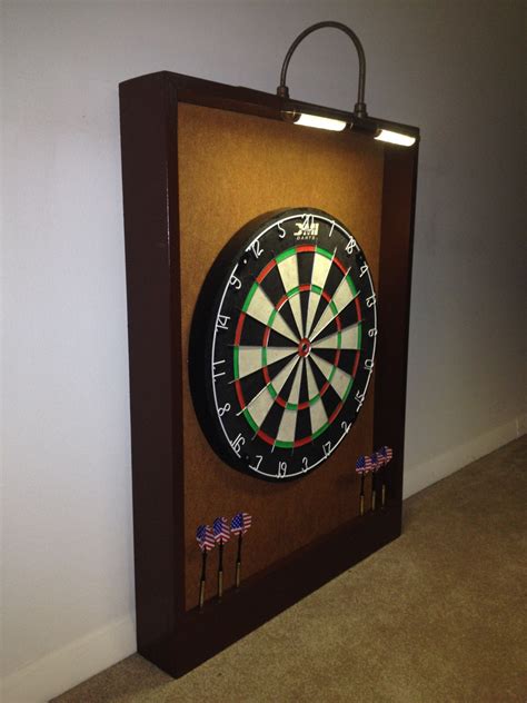 Custom LED Lighted Dart Board Backboard Copper Colored Felt & | Etsy