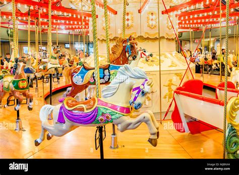 The Parker Carousel, Burnaby Village Museum, Burnaby, British Columbia, Canada Stock Photo - Alamy