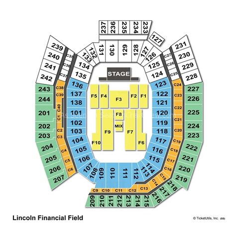 Lincoln Financial Field, Philadelphia PA | Seating Chart View