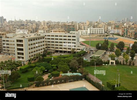 High angle view of Beirut Arab University Beirut Lebanon Stock Photo - Alamy