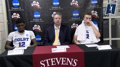 Colby College NCAA Basketball First Round Press Conference - YouTube