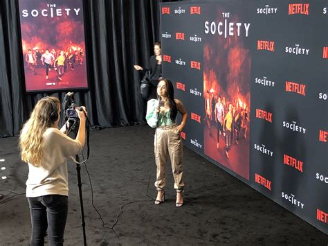 The live interviews at The Society movie premiere from Netflix were awesome! The cast loved ...