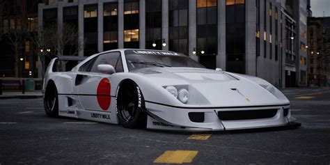 Liberty Walk Wide Body Ferrari F40 Unveiled on 2023 Tokyo Auto Salon ...