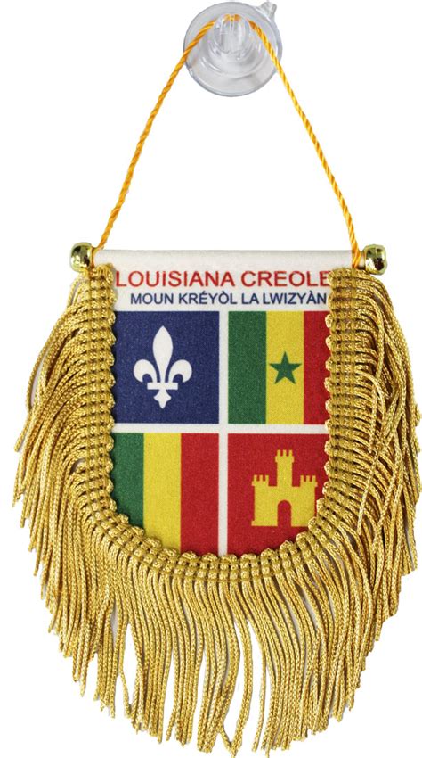 Buy Louisiana Creole Window Hanging Flag (Shield) | Flagline