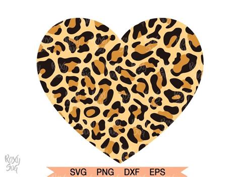 Día de San Valentín Svg Leopard print Heart Svg Calcomanía - Etsy España | Svg, Etsy, Clipart