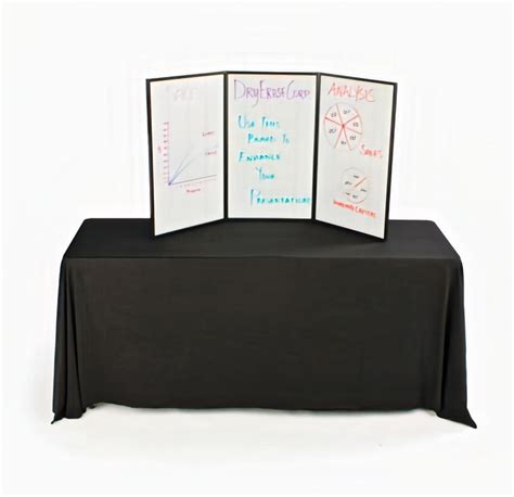 3-Panel Table Top Presentation Board | Post Up Stand