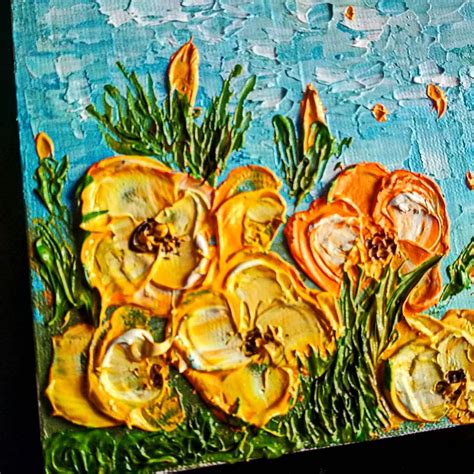 California Poppy Art ORIGINAL PAINTING California Art | Etsy