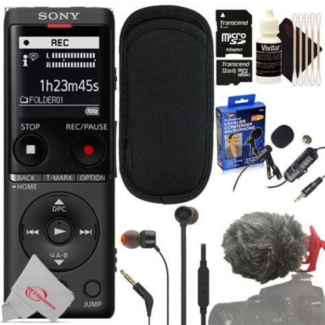 Sony Ux570 Digital Voice Recorder + Professional Microphone Accessory ...