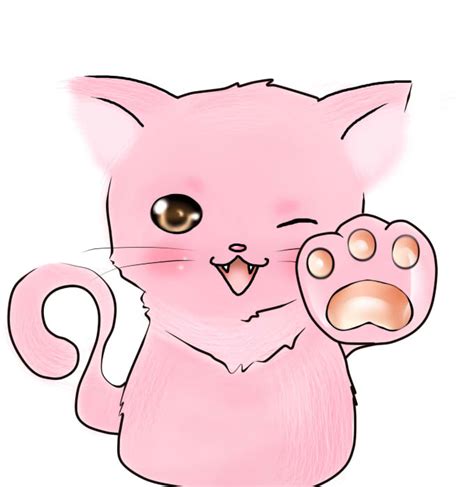 Pink Cat by ufo-galz on DeviantArt