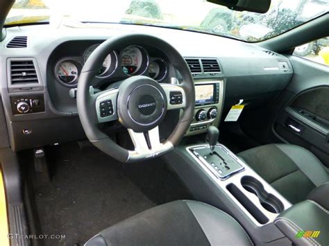 Dark Slate Gray Interior 2012 Dodge Challenger SRT8 Yellow Jacket Photo ...