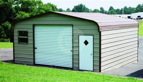 24'x30' Enclosed Steel Garage | 24'x30' Metal Garage